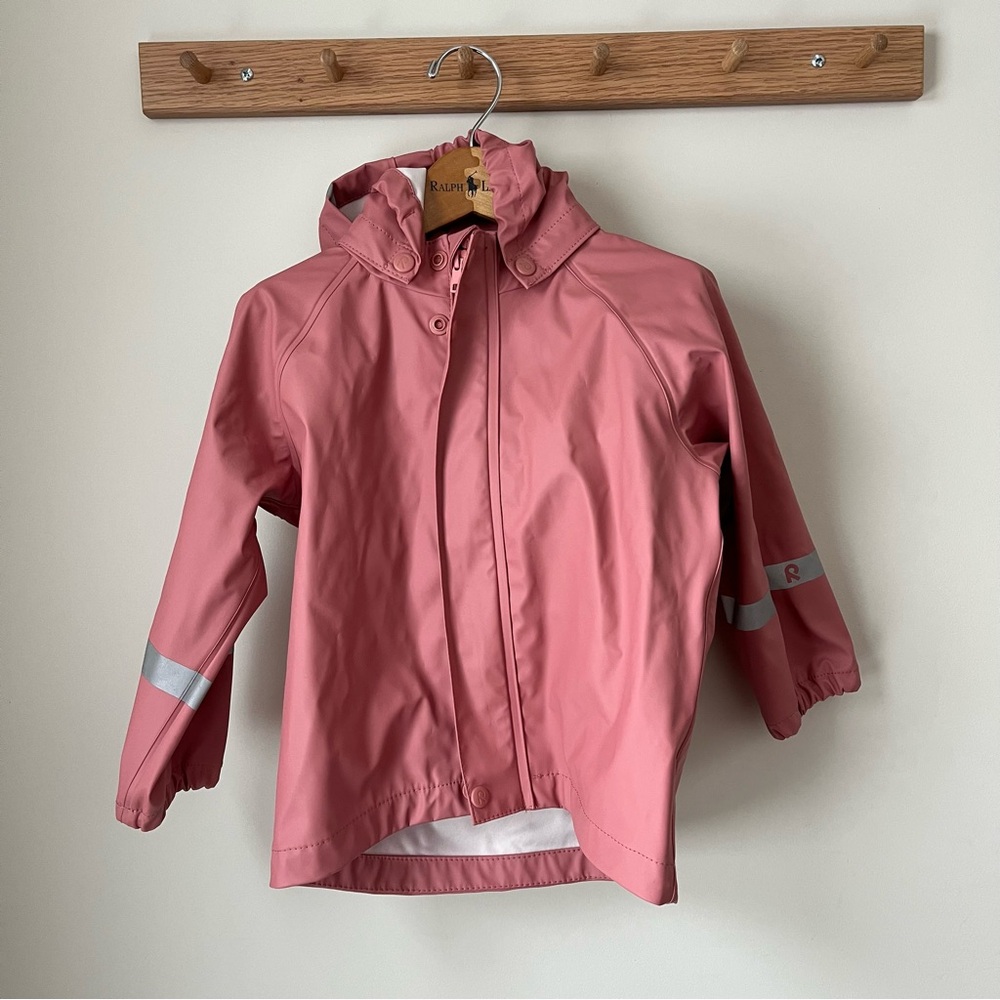 Reima kids light pink rain jacket size 92 cm 2T